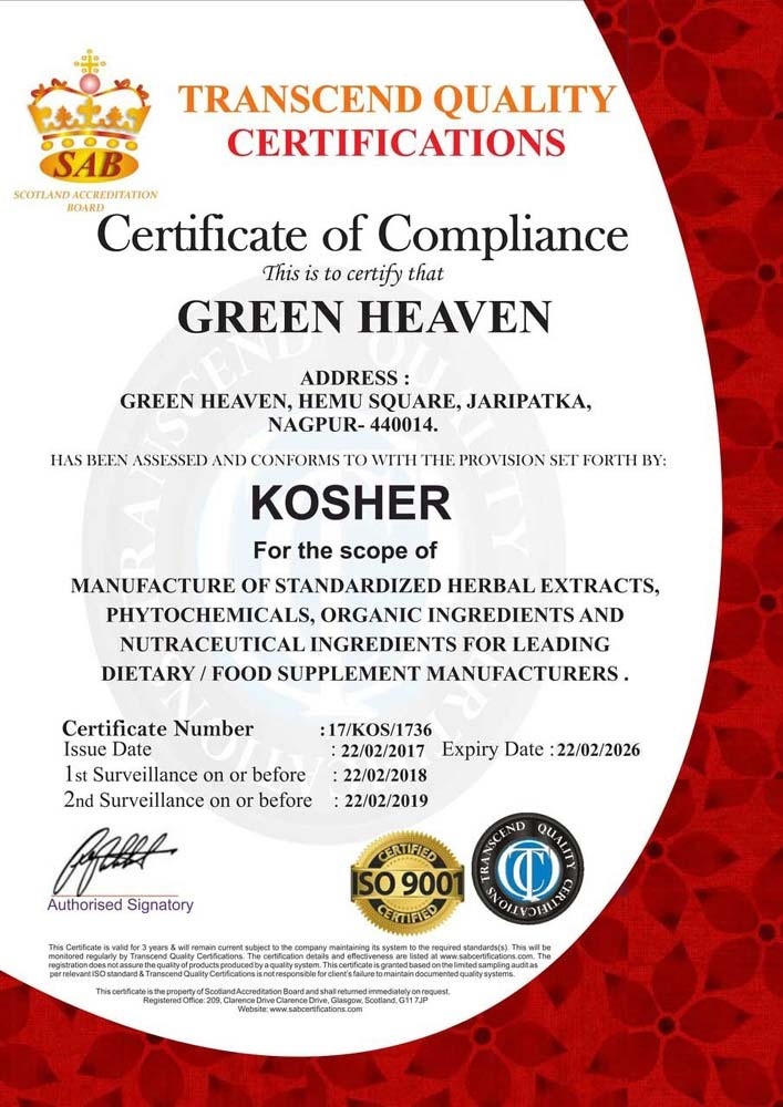 KOSHER Certificate